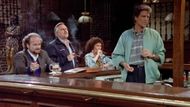 Scene from the finale of the TV show Cheers | Image via Hulu